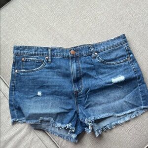 See Thru Soul Women’s Blue Distressed Denim Cutoff Shorts